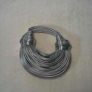 Miss Lola Elegant Silver Statement Shoulder Bag